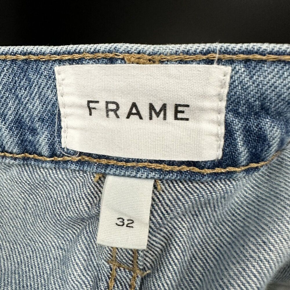 FRAME Le Jane Wide Leg Jeans Varsity Blues Size 32 - Picture 5 of 11